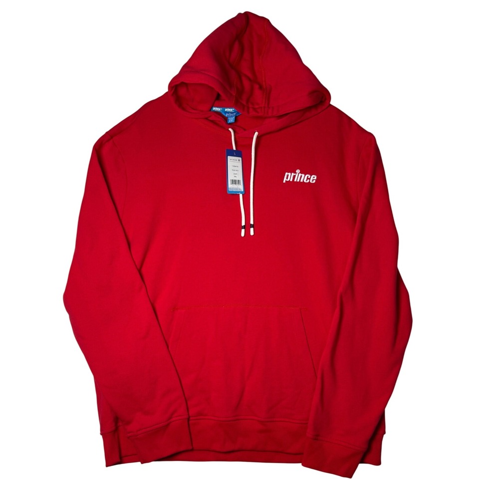 Prince Pickleball Mens XXL Red Pullover Hoodie Logo Sweatshirt